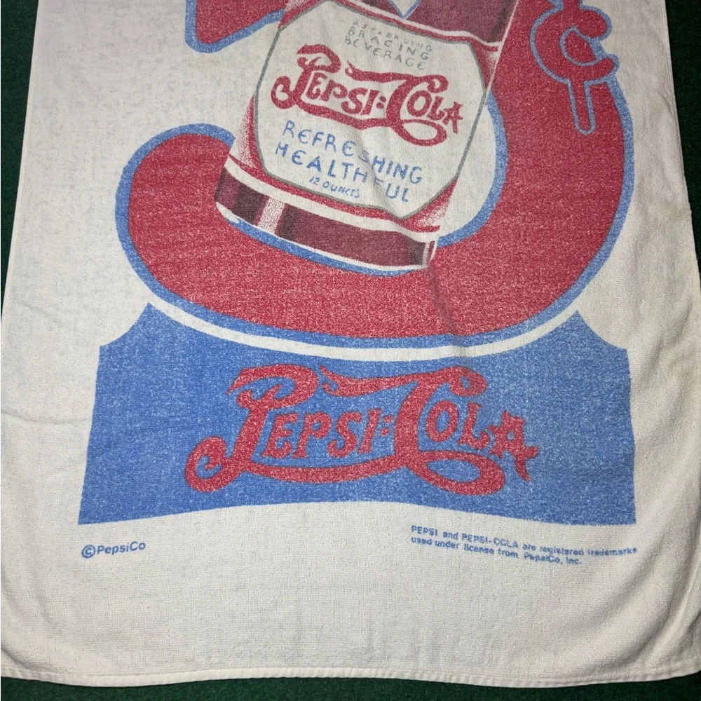 Vintage 80s 90s Pepsi Cola Retro Big Beach 30x58” Towel